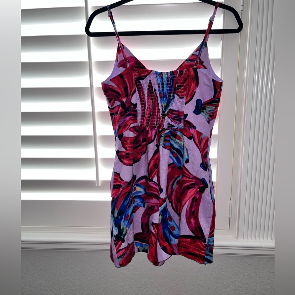 NWT House Of Harlow Banana Print Linen Blend Romper Size XS - Picture 3 of 6